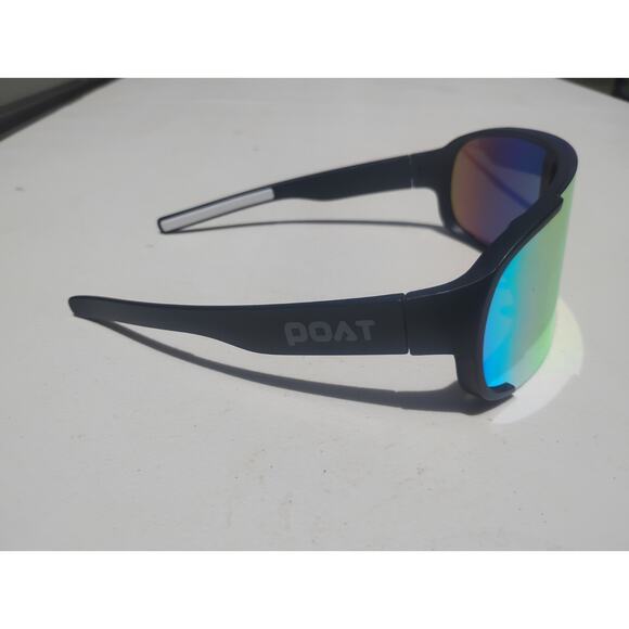 POAT Brand Unisex Sunglasses Multicolor Lense Black Frame Tented Great Condition - Picture 4 of 6